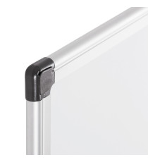 Lavagna magnetica - 90 x 120 cm - superficie in acciao laccato - cornice in alluminio - bianco - Starline