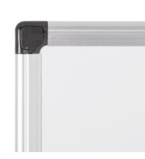 Lavagna magnetica - 90 x 120 cm - superficie in acciao laccato - cornice in alluminio - bianco - Starline