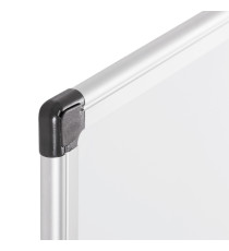 Lavagna magnetica - 90 x 120 cm - superficie in acciao laccato - cornice in alluminio - bianco - Starline