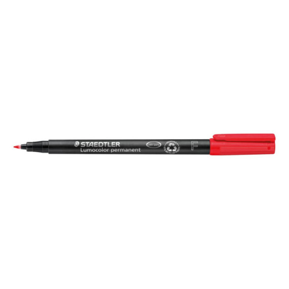 Penna a punta sintetica Staedtler Lumocolor permanent pen 318 F rosso 318-2