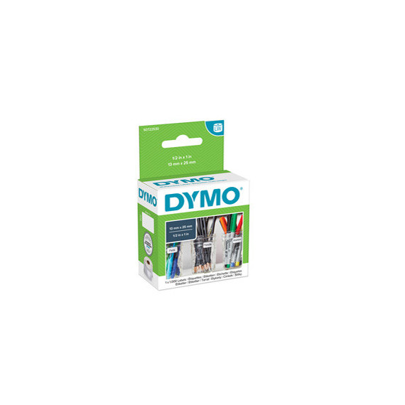 Rotolo 1000 etichette LW 13530 - 25x13 mm - multiuso rimovibili - bianco - Dymo