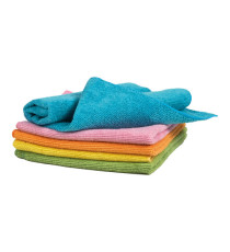 Panno in microfibra - multiuso - 40x40 cm - colori assortiti - Blu Dimora - conf. 5 pezzi Panno in microfibra - multiuso - 40x40 cm - colori assortiti - Blu Dimora - conf. 5 pezzi