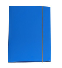 Cartellina con elastico - cartone plastificato - 3 lembi - 25x34 cm - azzurro - Cartotecnica del Garda Cartellina con elastico - cartone plastificato - 3 lembi - 25x34 cm - azzurro - Cartotecnica del Garda