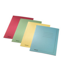 Cartelline 3 lembi - con stampa - cartoncino 295 gr - 25x35 cm - verde - Esselte - conf. 25 pezzi