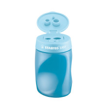 Temperamatite Easy con contenitore - 3 fori  - ergonomico - blu - per destrimani - Stabilo Temperamatite Easy con contenitore - 3 fori  - ergonomico - blu - per destrimani - Stabilo