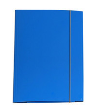 Cartellina con elastico - cartone plastificato - 3 lembi - 25x34 cm - azzurro - Cartotecnica del Garda Cartellina con elastico - cartone plastificato - 3 lembi - 25x34 cm - azzurro - Cartotecnica del Garda