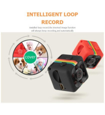 Mini camera webcam SQ11 Full HD 1080P - batteria da 200 mAh - mini usb con cavo 2mt - Dimensioni: 1 pollice - con supporto