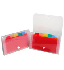 Classificatore Crystal - 6 tasche - PP - 11x18 cm - Exacompta Classificatore Crystal - 6 tasche - PP - 11x18 cm - Exacompta