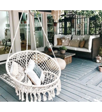 Poltrona sospesa a nido misura 60x80x120cm, portata max 150kg, amaca,altalena,dondolo da giardino,resistente di alta qualità!