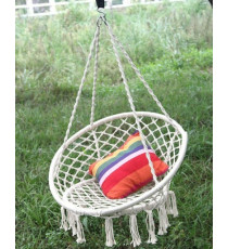 Poltrona sospesa a nido misura 60x80x120cm, portata max 150kg, amaca,altalena,dondolo da giardino,resistente di alta qualità!