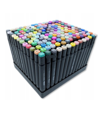 Pennarelli ad alcool da 48pz,doppia punta,penna artistica permanente per bambini e adulti,evidenziatori,dipingere,colorare