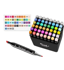 Pennarelli ad alcool da 48pz,doppia punta,penna artistica permanente per bambini e adulti,evidenziatori,dipingere,colorare