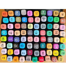 Pennarelli ad alcool da 60pz,doppia punta,penna artistica permanente per bambini e adulti,evidenziatori,dipingere,colorare