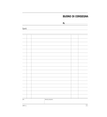 Blocco buoni di consegna - 50/50 copie autoric. - 21,5 x 14,8 cm - DU164570000 - Data Ufficio
