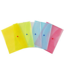 Busta con bottone - PPL - 22 x 30 cm - colori assortiti - Starline