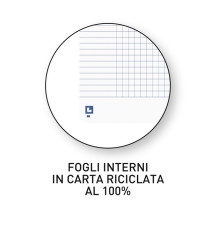 Maxiquaderno spiralato Rec'up - A4 - 5 mm - 180 fogli - 90 gr - colori assortiti - Oxford Maxiquaderno spiralato Rec'up - A4 - 5 mm - 180 fogli - 90 gr - colori assortiti - Oxford