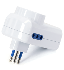 Adattatore italiano a 3 posti con 1 porta USB-A e USB-C type-c 3.1 presa:10A 2-WAY P11&1 WAY P30  spina:10A 250V S11 Adattatore italiano a 3 posti con 1 porta USB-A e USB-C type-c 3.1 presa:10A 2-WAY P11&1 WAY P30  spina:10A 250V S11