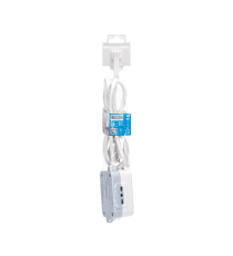Multipresa ciabatta a 3 posti 16A Cavo 1,5mt  3G1.0mm bianca e grigia presa:16A 250V 1-WAY P40(SHORT) 2-WAY P17/P11 Multipresa ciabatta a 3 posti 16A Cavo 1,5mt  3G1.0mm bianca e grigia presa:16A 250V 1-WAY P40(SHORT) 2-WAY P17/P11
