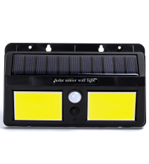 Applique LED COB solare con sensore di movimento nera 1.5W 200lumen 6500K Luce fredda IP65 lampada L192xW43xH115mm Applique LED COB solare con sensore di movimento nera 1.5W 200lumen 6500K Luce fredda IP65 lampada L192xW43xH115mm