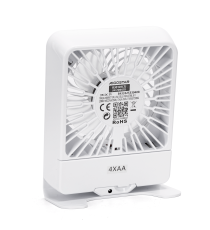 Ventilatore da tavolo potenza 5W, diametro griglia:120mm, ricarica Usb, piccolo e compatto 3 velocità di ventilazione