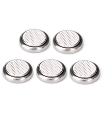 Batteria a bottone CR1025 3V 5pz al Litio - alta qualità, di grande durata - Dimensioni: L10xW10xH2.5mm