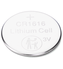 Batteria a bottone CR1616 3V 5pz al Litio - alta qualità, di grande durata - Dimensioni: L16xW16xH1.6mm