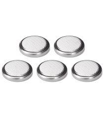 Batteria a bottone CR1632 3V 5pz al Litio - alta qualità, di grande durata - Dimensioni: L16xW16xH3.2mm