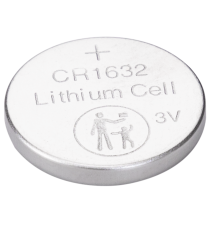 Batteria a bottone CR1632 3V 5pz al Litio - alta qualità, di grande durata - Dimensioni: L16xW16xH3.2mm