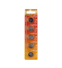 Batteria a bottone CR2016 3V 5pz al Litio - alta qualità, di grande durata - Dimensioni: L20xW20xH1.6mm