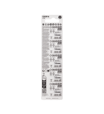 Batteria a bottone CR2016 3V 5pz al Litio - alta qualità, di grande durata - Dimensioni: L20xW20xH1.6mm