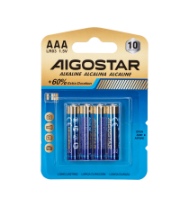 Batteria alcalina mini stilo AAA LR03 1.5V 4pz alta qualità, di grande durata - Senza mercurio e rispettoso dell'ambiente