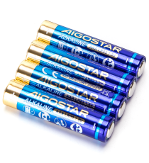 Batteria alcalina mini stilo AAA LR03 1.5V 4pz alta qualità, di grande durata - Senza mercurio e rispettoso dell'ambiente