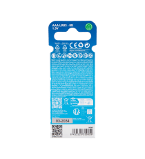 Batteria alcalina mini stilo AAA LR03 1.5V 8pz alta qualità, di grande durata - Senza mercurio e rispettoso dell'ambiente Batteria alcalina mini stilo AAA LR03 1.5V 8pz alta qualità, di grande durata - Senza mercurio e rispettoso dell'ambiente