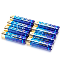 Batteria alcalina stilo AA LR6 1.5V 8pz alta qualità, di grande durata - Senza mercurio e rispettoso dell'ambiente