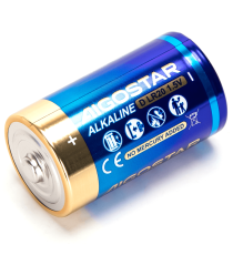 Batteria alcalina torcia D LR20 1.5V 2pz alta qualità, di grande durata - Senza mercurio e rispettoso dell'ambiente