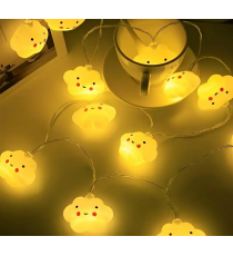 Luci a led a forma di Nuvola a batteria, 10 nuvole, catena luminosa 2mt per decorazioni,camera bambini ecc. luce notturna Luci a led a forma di Nuvola a batteria, 10 nuvole, catena luminosa 2mt per decorazioni,camera bambini ecc. luce notturna