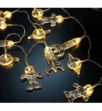 Luci a led a forma di astronauta e pianeti a batteria,10 luci,catena luminosa 1,5mt decorazioni,camera bambini luce notturna Luci a led a forma di astronauta e pianeti a batteria,10 luci,catena luminosa 1,5mt decorazioni,camera bambini luce notturna