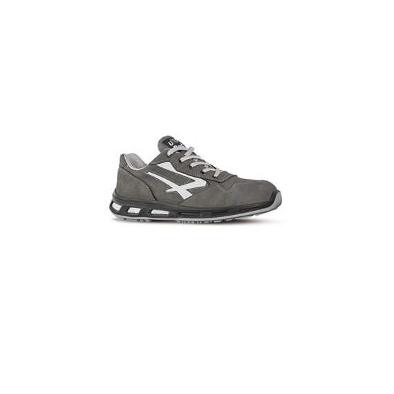 Calzatura di sicurezza Kick S3 - pelle nabuk naturale - taglia 42 - grigio - U-Power