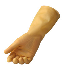 Coppia di guanti in lattice non felpato R92 - tg XL - giallo - Reflexx