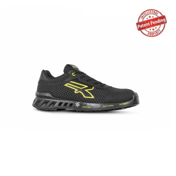 Scarpe antinfortunistiche leggere con puntale Airtoe® Aluminium Matt S3 SRC CI ESD giallo-nere U-Power 36 - RV20014-36