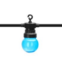 Catena luminosa led a basso voltaggio 10 lampadine colorate 6W 8mt,2700K,collegabile in serie,con ganci,IP44 da esterno, Catena luminosa led a basso voltaggio 10 lampadine colorate 6W 8mt,2700K,collegabile in serie,con ganci,IP44 da esterno,