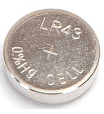 Batteria a bottone LR43 AG12 4pz 1.5V - alta qualità, di grande durata - Dimensioni: L11.6xW11.6xH4.2mm