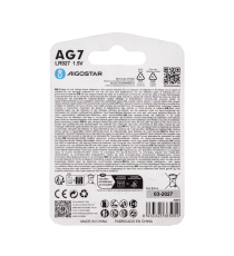 Batteria a bottone LR927 AG7 4pz 1.5V - alta qualità, di grande durata - Dimensioni: L9.5xW9.5xH2.7mm