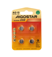 Batteria a bottone LR54 AG10 LR1130 4pz 1.5V - alta qualità, di grande durata - Dimensioni: L11.6xW11.6xH3.17mm Batteria a bottone LR54 AG10 LR1130 4pz 1.5V - alta qualità, di grande durata - Dimensioni: L11.6xW11.6xH3.17mm