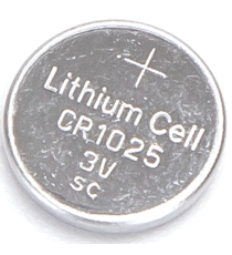 Batteria a bottone CR1025 3V 2pz al Litio - alta qualità, di grande durata - Dimensioni: L10xW10xH2.5mm