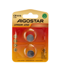 Batteria a bottone CR1616 3V 2pz al Litio - alta qualità, di grande durata - Dimensioni: L16xW16xH1.6mm Batteria a bottone CR1616 3V 2pz al Litio - alta qualità, di grande durata - Dimensioni: L16xW16xH1.6mm