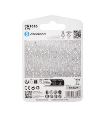 Batteria a bottone CR1616 3V 2pz al Litio - alta qualità, di grande durata - Dimensioni: L16xW16xH1.6mm Batteria a bottone CR1616 3V 2pz al Litio - alta qualità, di grande durata - Dimensioni: L16xW16xH1.6mm