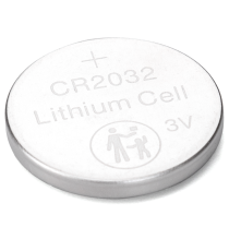 Batteria a bottone CR2032 3V 5pz al Litio - alta qualità, di grande durata - Dimensioni: L20xW20xH3.2mm