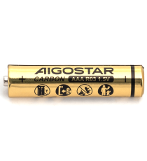 Batteria zinco-carbone mini stilo AAA LR03 1.5V 4pz alta qualità, di grande durata - Senza mercurio e rispettoso dell'ambiente