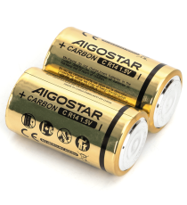 Batteria zinco-carbone mezza torcia R14 MN1400 C 1.5V 2pz alta qualità, di grande durata - Senza mercurio